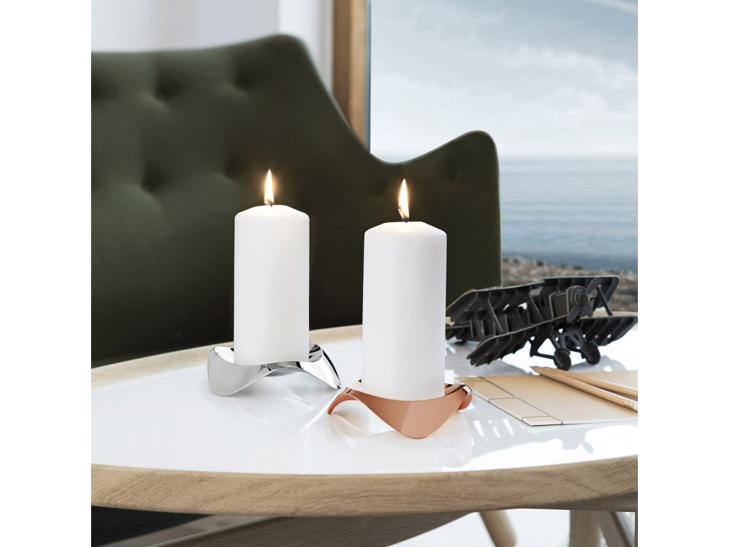Stelton Hållare för blockljus PAPILIO UNO 12 cm, koppar, metall