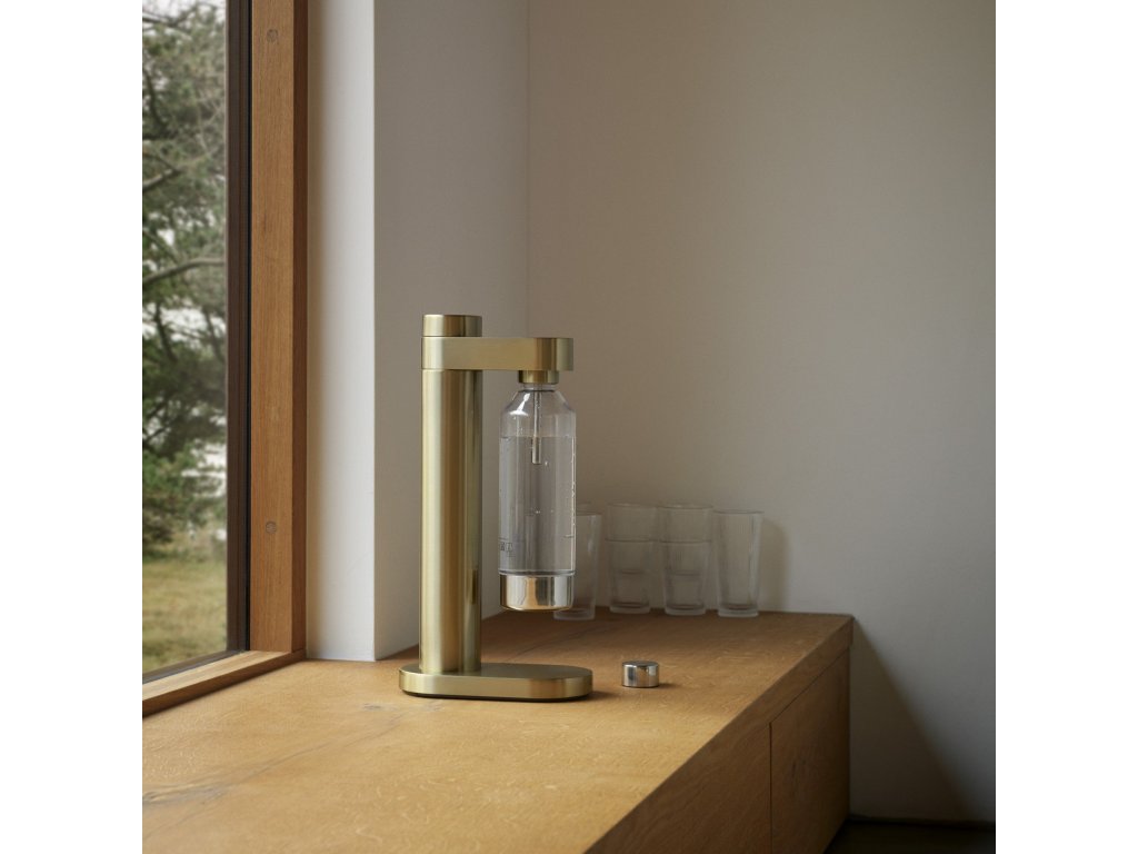 Stelton Kolsyremaskin BRUS 42 cm, mässing, rostfritt stål