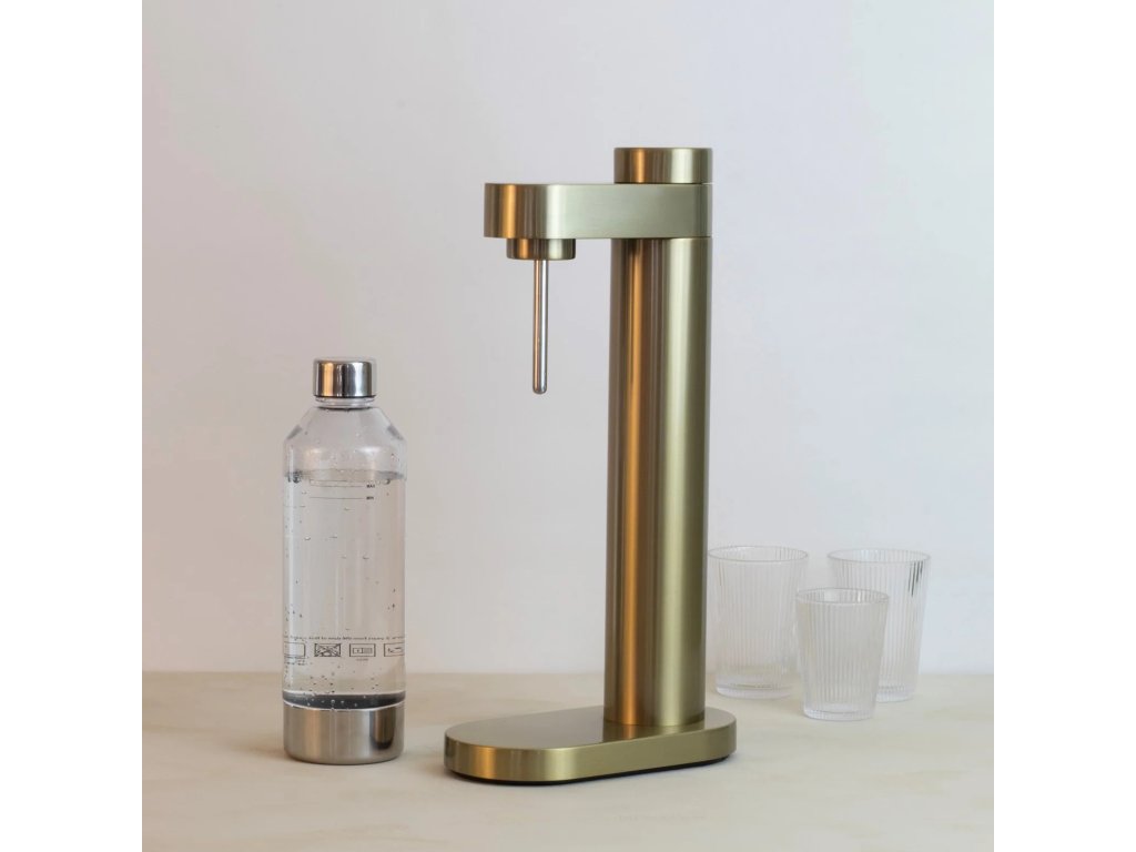Stelton Kolsyremaskin BRUS 42 cm, mässing, rostfritt stål