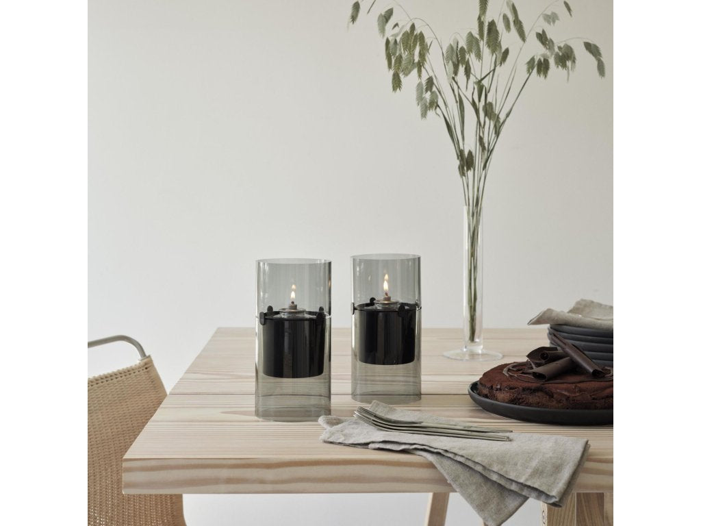 Stelton Oljelampa LUCIE 17,5 cm, rök, glas