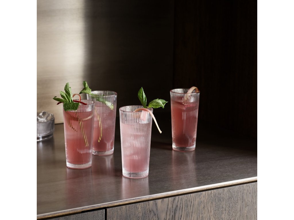 Stelton Drinkglas PILASTRO 350 ml, set i 4 delar, klar