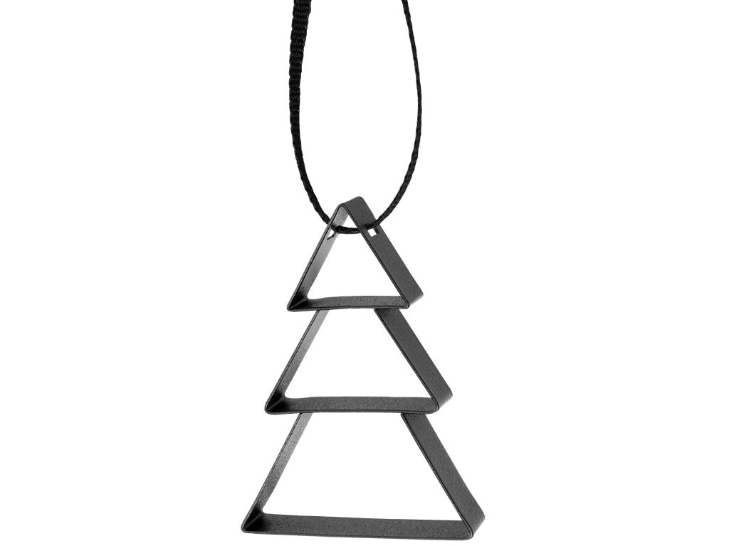 Stelton Juldekoration FIGURA 5,5 cm, julgran, mjuk svart, rostfritt stål