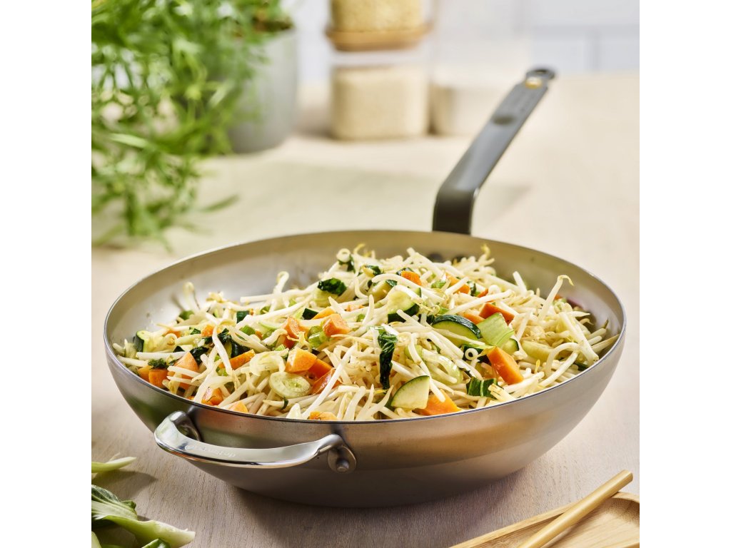 de Buyer Wok MINERAL B 32 cm, silver, stål