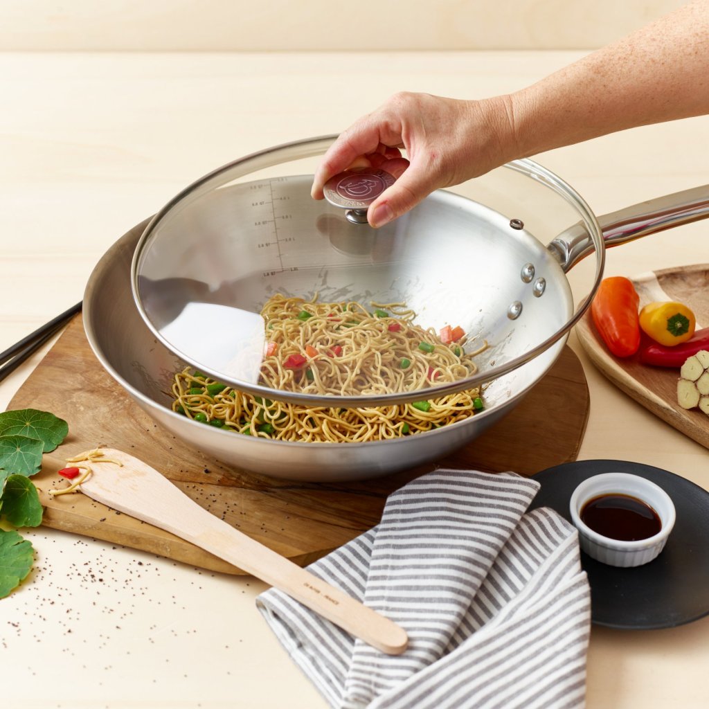 de Buyer Wok ALCHIMY 28 cm, silver, rostfritt stål