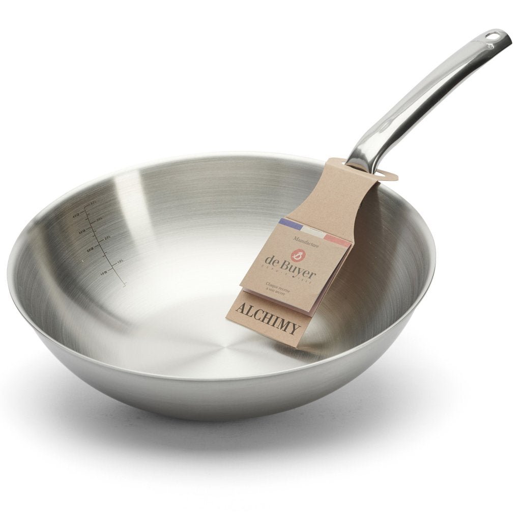 de Buyer Wok ALCHIMY 28 cm, silver, rostfritt stål
