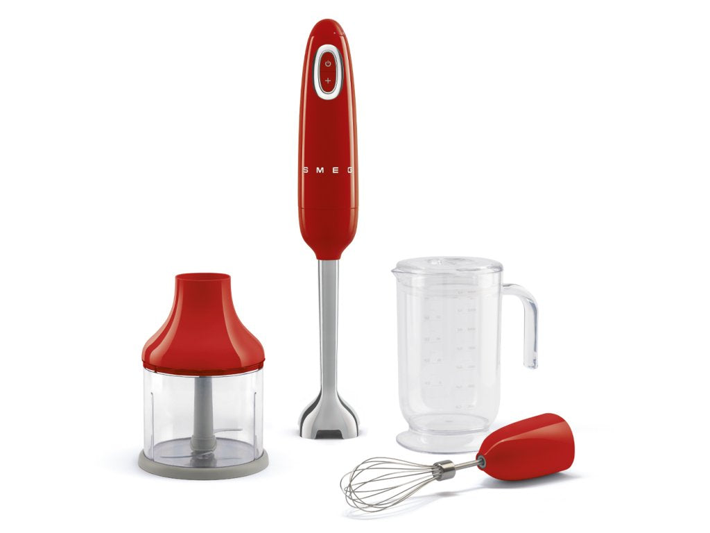 Smeg Handblandare HBF03 700W, med tillbehör, röd
