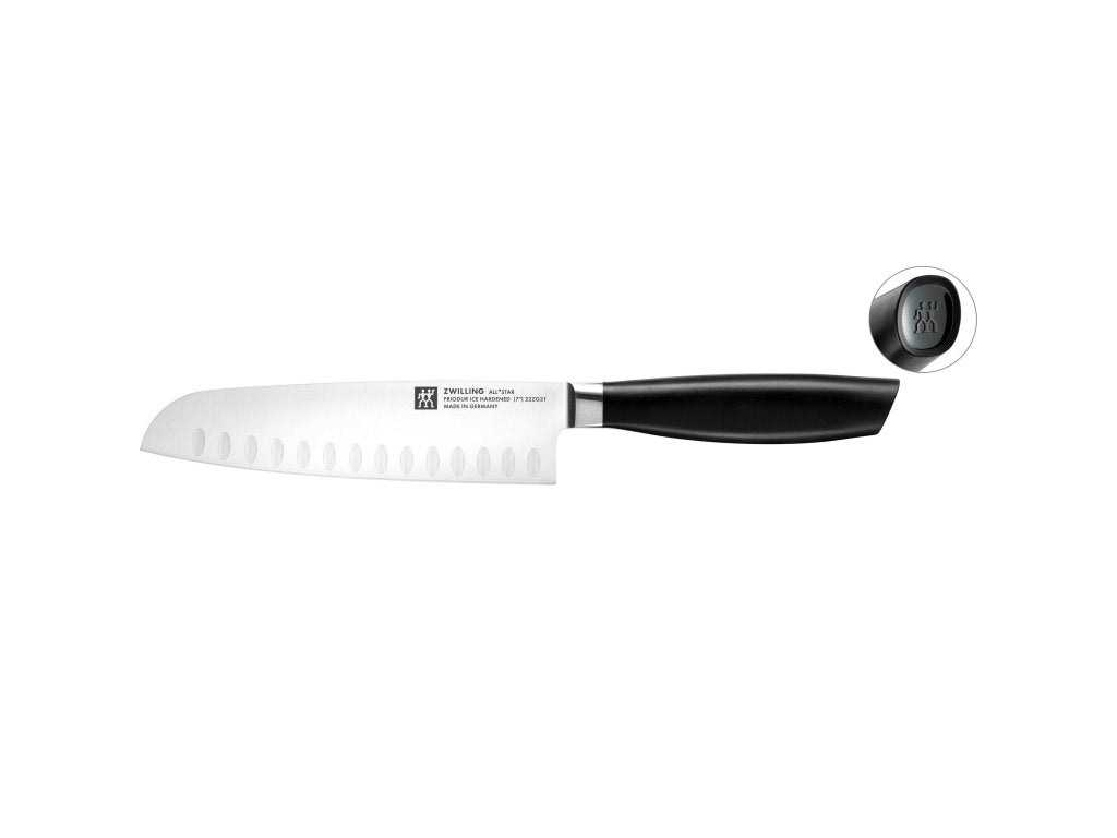 ZWILLING Santoku kniv ALL * STAR 18 cm, svart logga, Zwilling