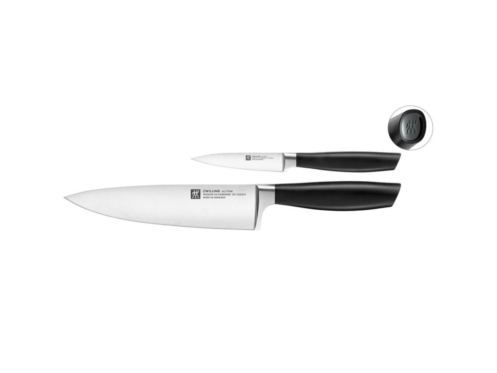 ZWILLING Knivset ALL * STAR, set i 2 delar, svart logotyp, Zwilling