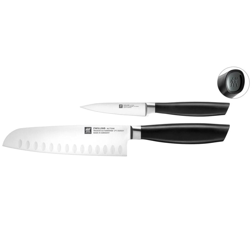 ZWILLING Knivset ALL * STAR, set i 2 delar, svart logotyp, Zwilling