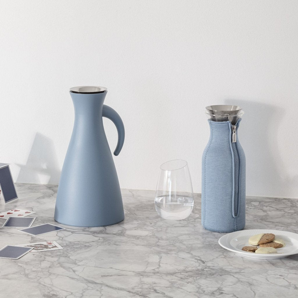 Eva Solo Vattenkaraff 1 l, pulver blå, glas1