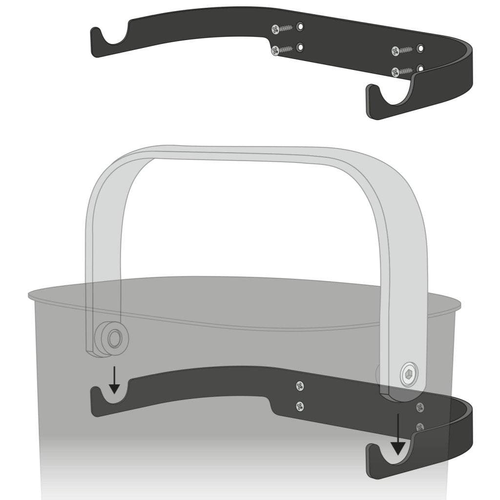 Eva Solo Väggfäste REFLECT 24 x 12 cm, svart, stål