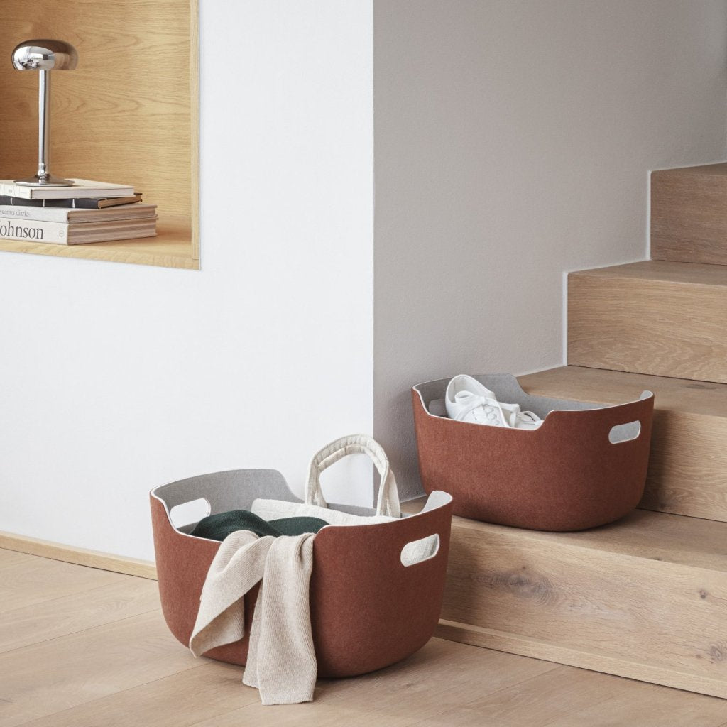 Eva Solo Förvaringskorg TIDY 48 x 26 cm, rödbrun, plast