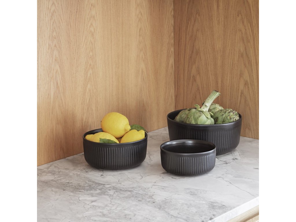 Eva Solo Serveringsskål LEGIO NOVA 500 ml, svart, stengods