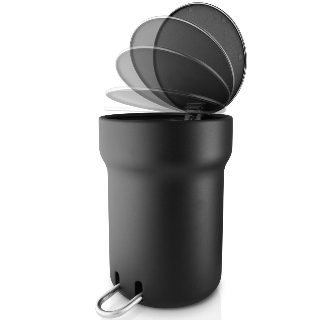 Eva Solo Badrumssoptunna CITADEL 5 l, svart, plast / rostfritt stål