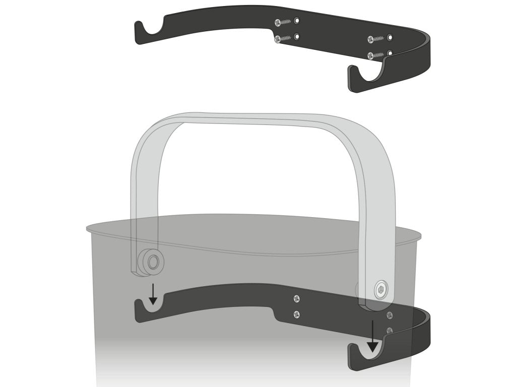 Eva Solo Väggfäste REFLECT 36 x 15 cm, svart, stål