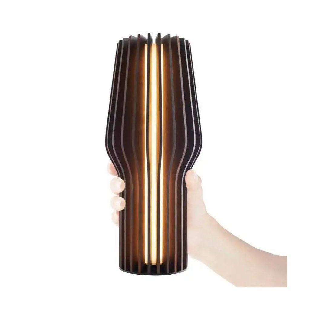 Eva Solo Bärbar bordslampa RADIANT 28 cm, LED, mörk brun, trä
