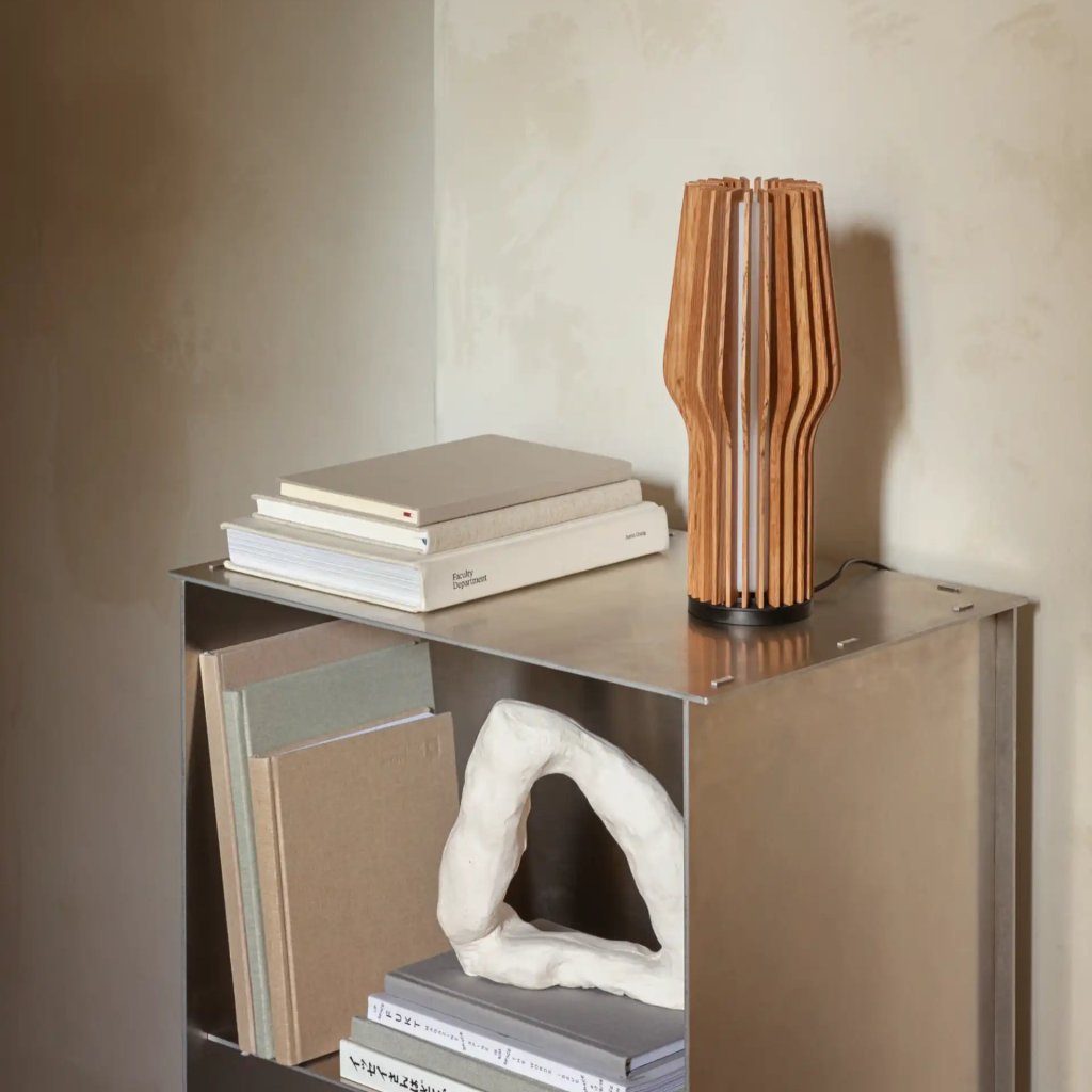 Eva Solo Bärbar bordslampa RADIANT 28 cm, LED, naturlig, trä