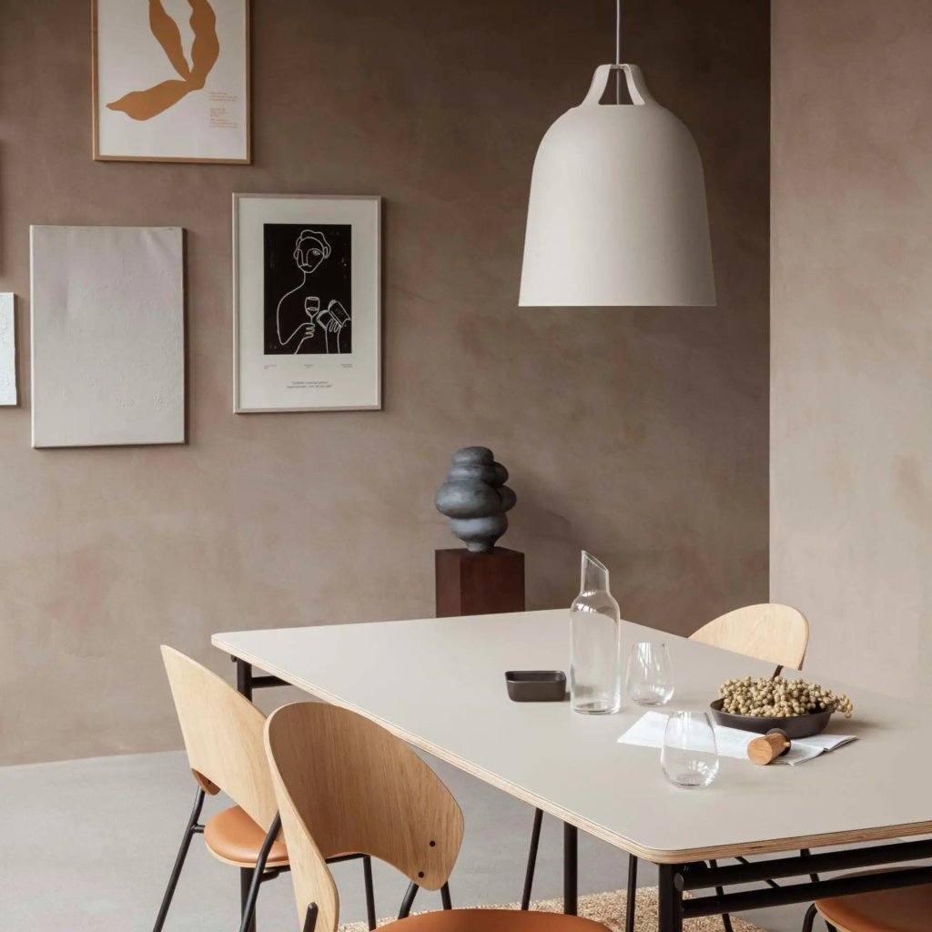 Eva Solo Hängande lampa KLÖVER 35 cm, grå, aluminum