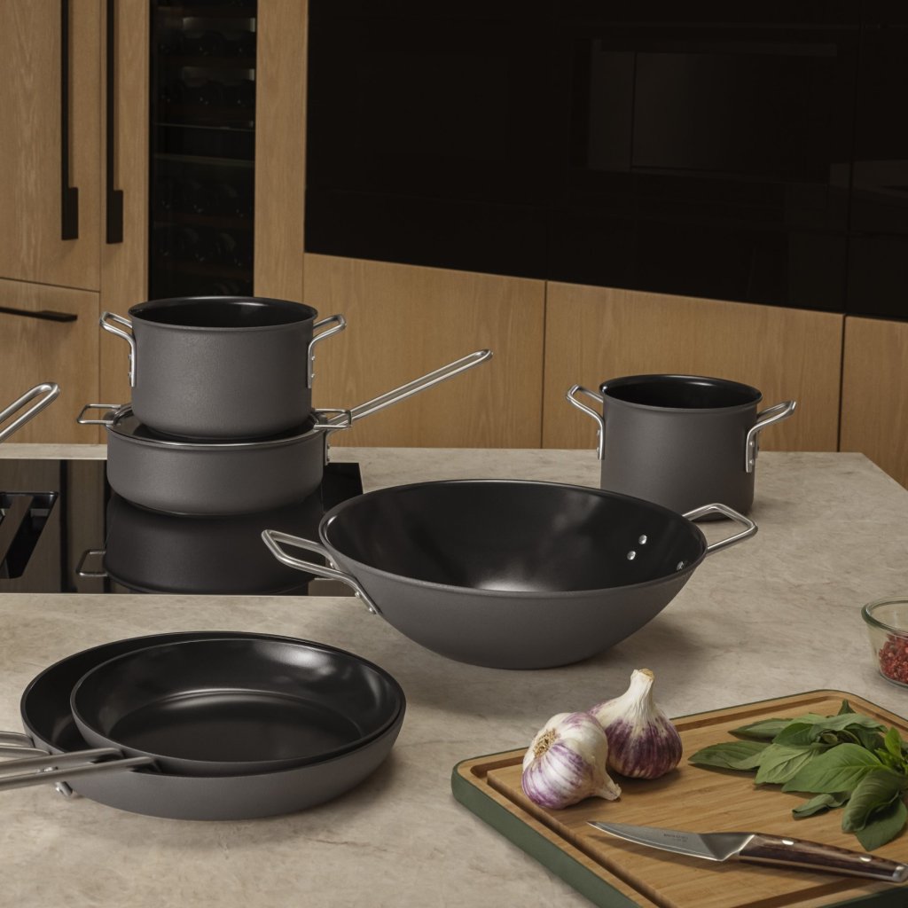 Eva Solo Wok GREY LINE 32 cm, 5 l, aluminum