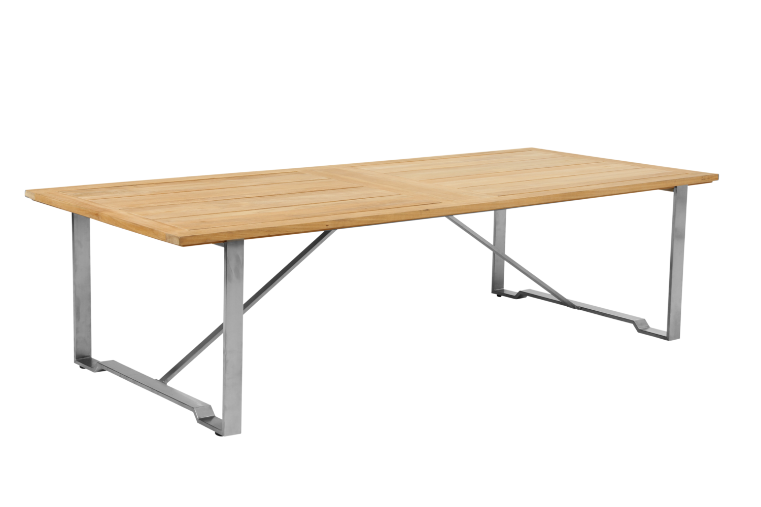 Brafab Gotland soffbord Silver/teak 150x65 cm