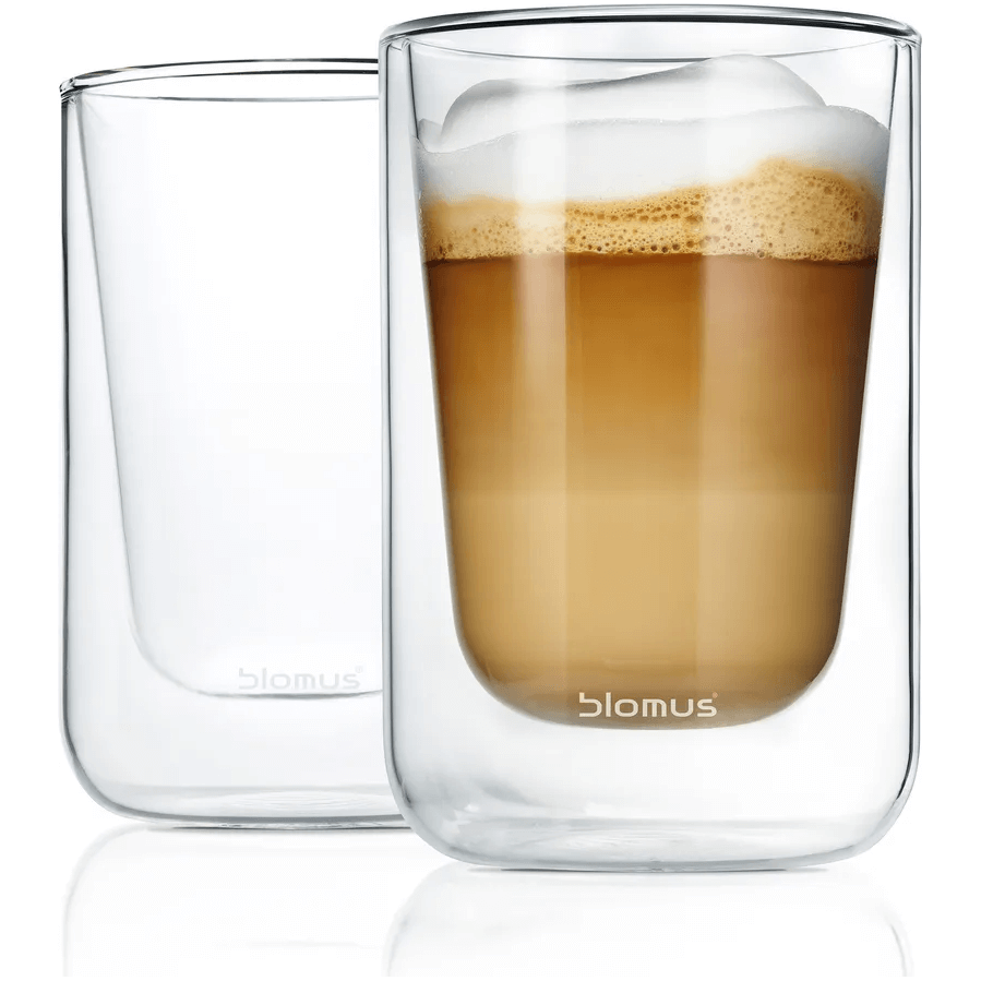 Blomus Nero Cappucinoglas 250 ml 2-pack