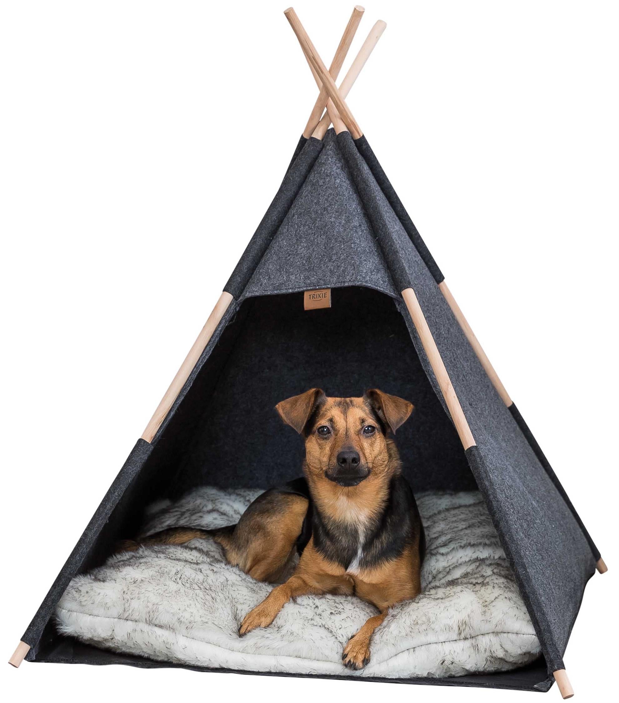 Tipi tält, filt, 70 × 70 × 70 cm, antracit
