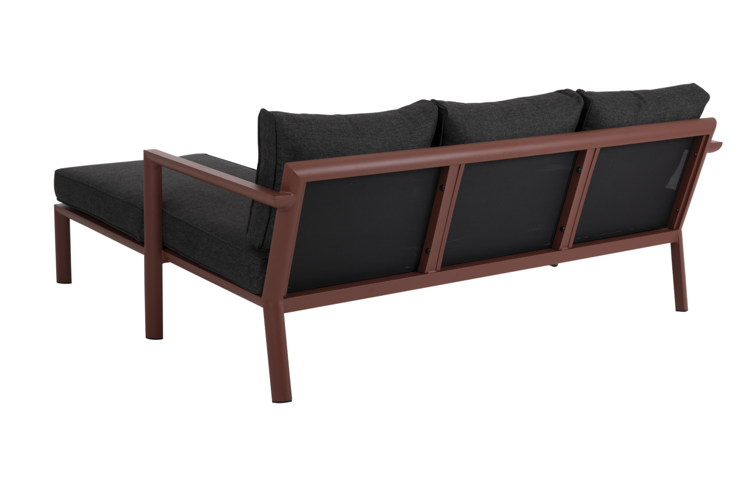 Brafab Delia divansoffa Burnt paprika/grå