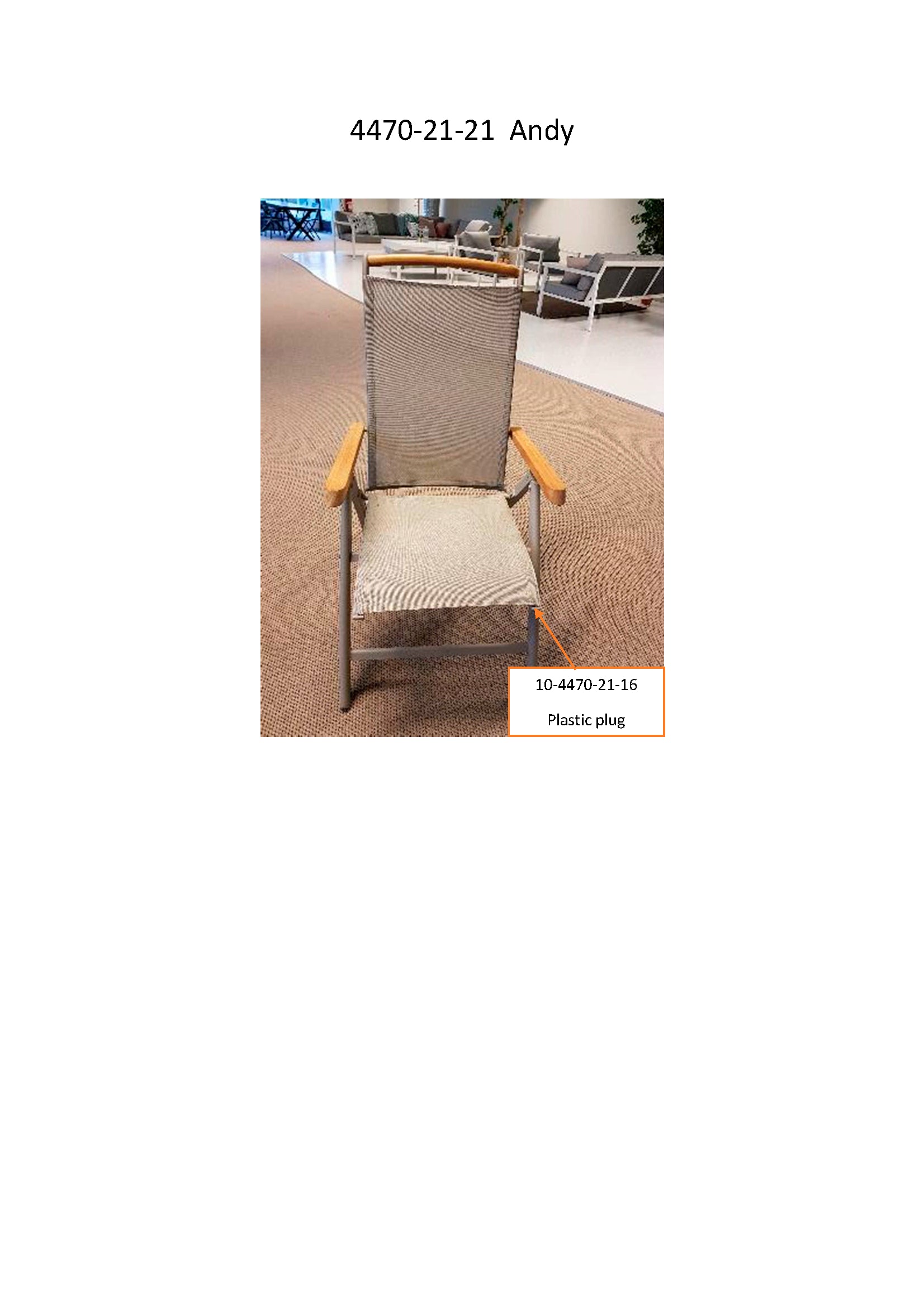 Brafab Andy positionsstol Khaki/beige