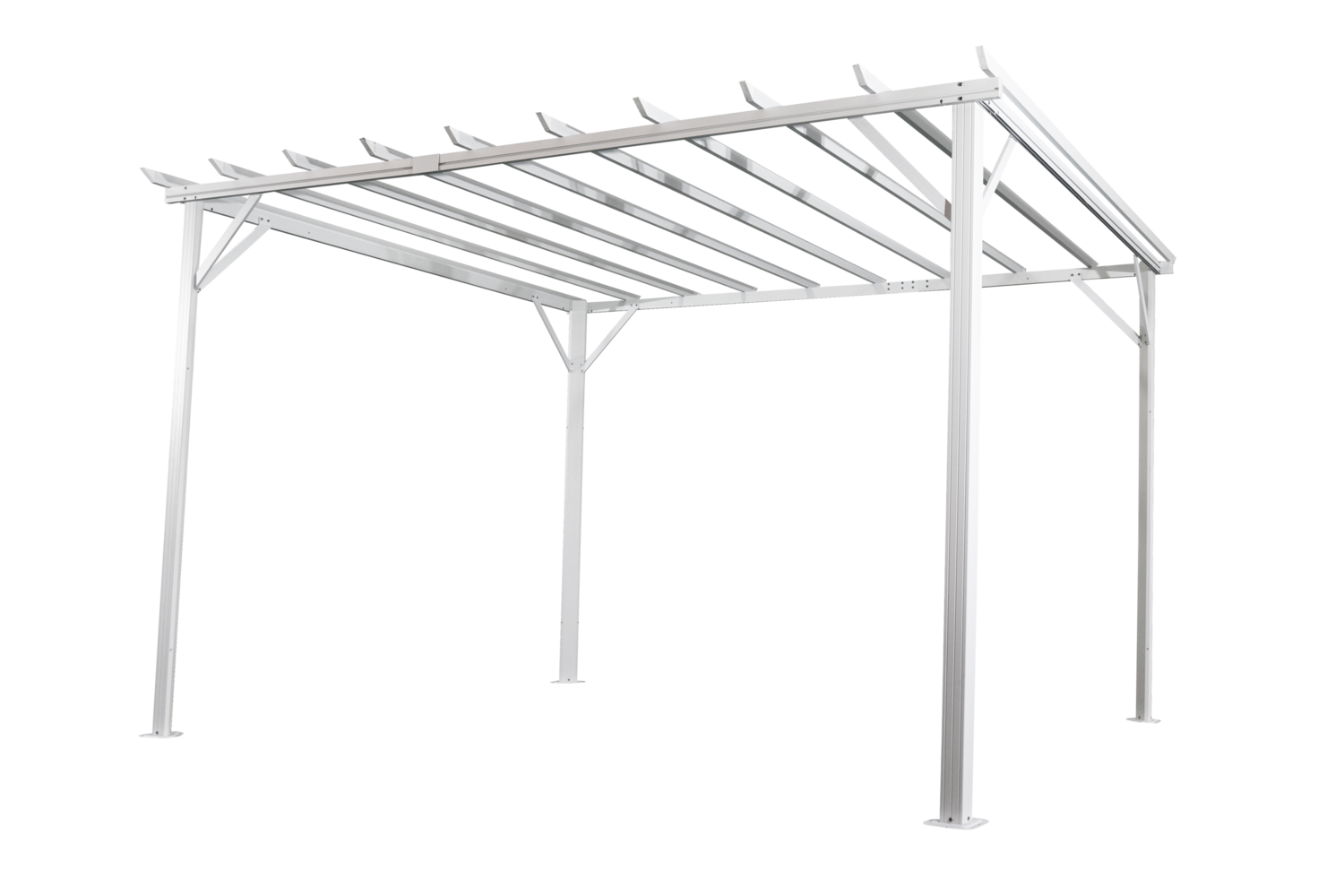Brafab Piode pergola Vit/grå 360x303 cm