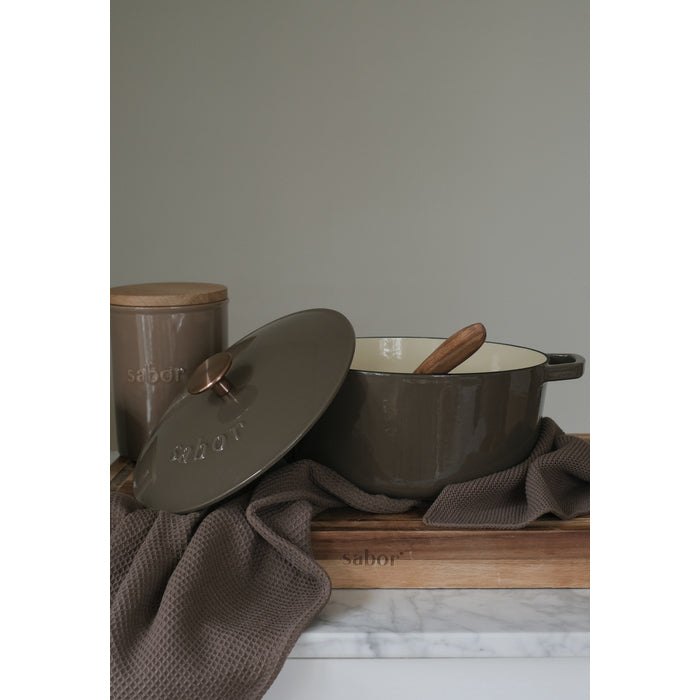 Sabor Gjutjärnsgryta 24 cm 4,4 L mahogny