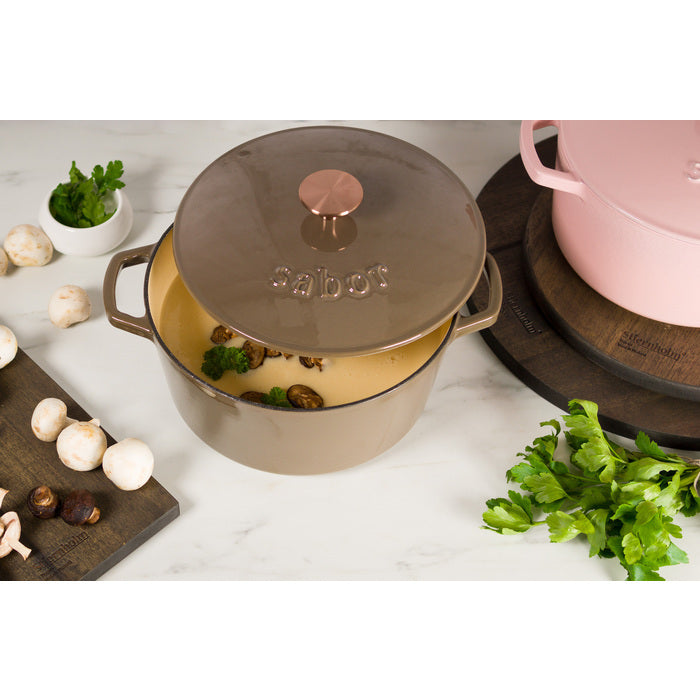 Sabor Gjutjärnsgryta 24 cm 4,4 L mahogny