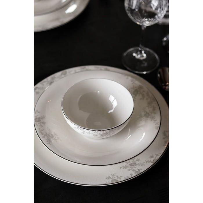 royal porcelain Angelina Platinum Dessertskål 13 cm Vit