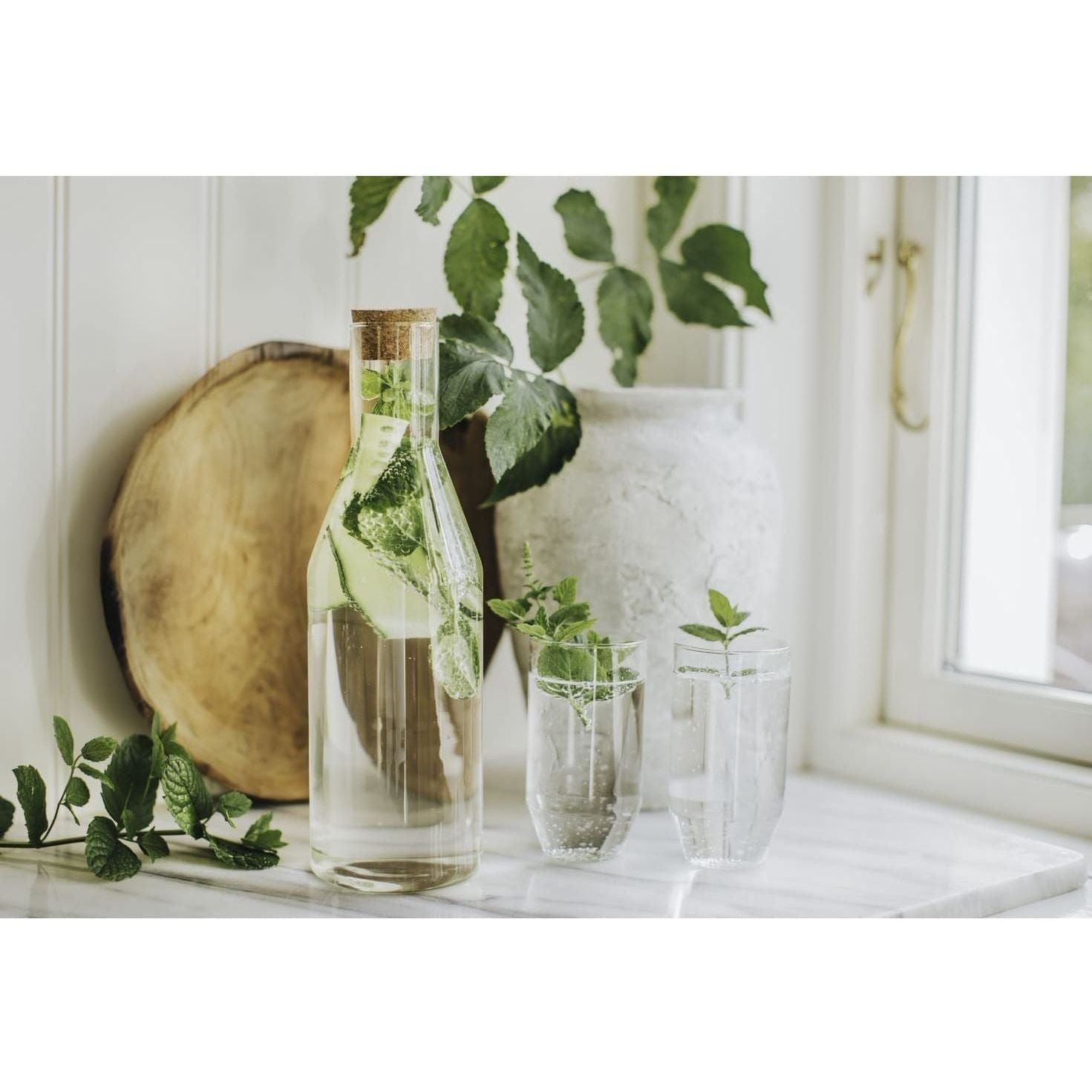 Dorre Sunnanö Glaskaraff Med Glas-kork 1 L