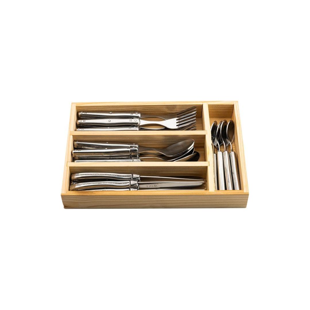 Laguiole Bestickset Stainless Steel SET 24 Silver