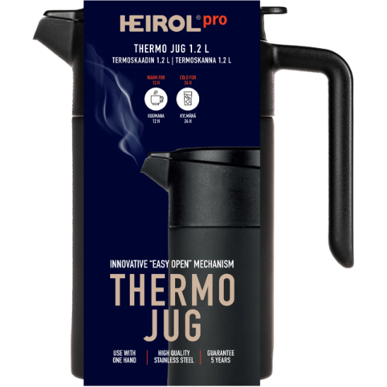 Heirol Termoskanna Svart 1,2 l