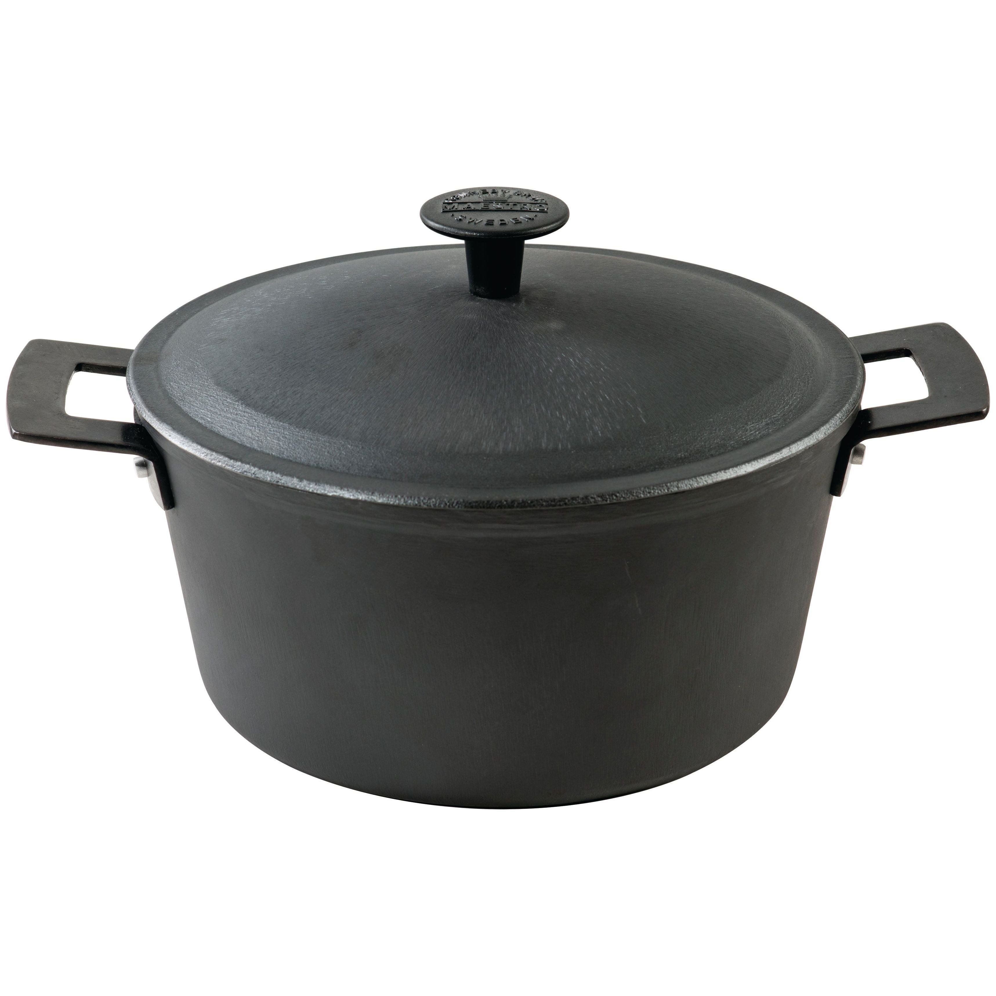Ronneby Bruk Stekgryta 4 Liter Med Järnlock Smide Ø24cm