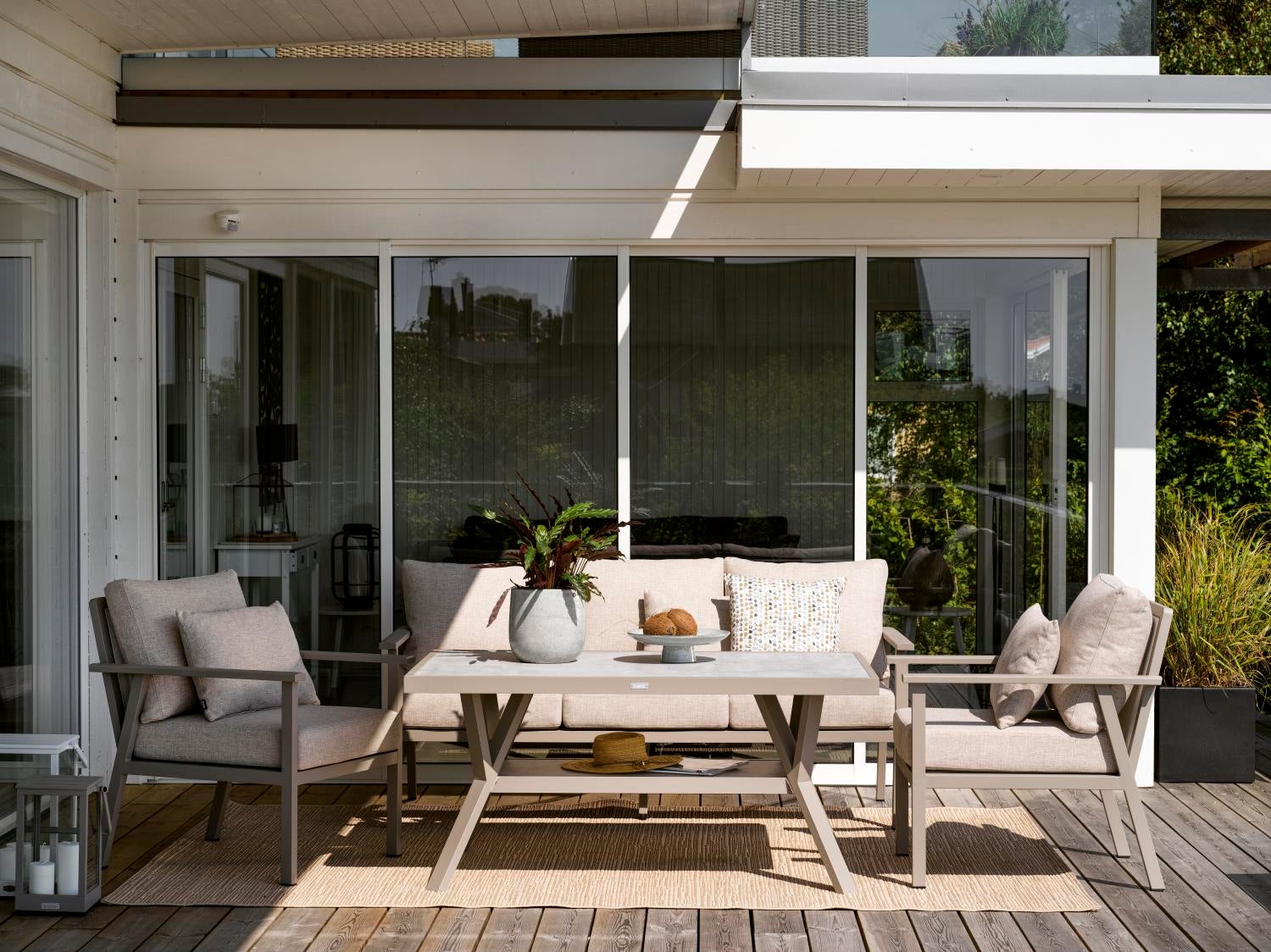 Brafab Samvaro 3-sitssoffa Khaki/sand