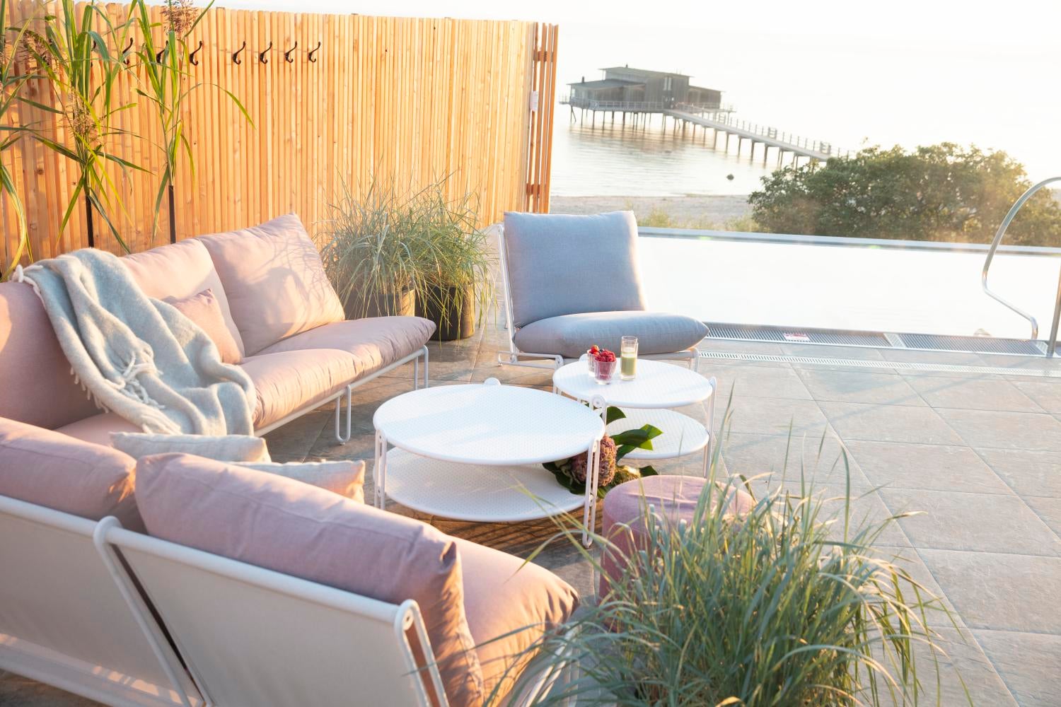 Brafab Blixt sittdel Vit/Dusty pink