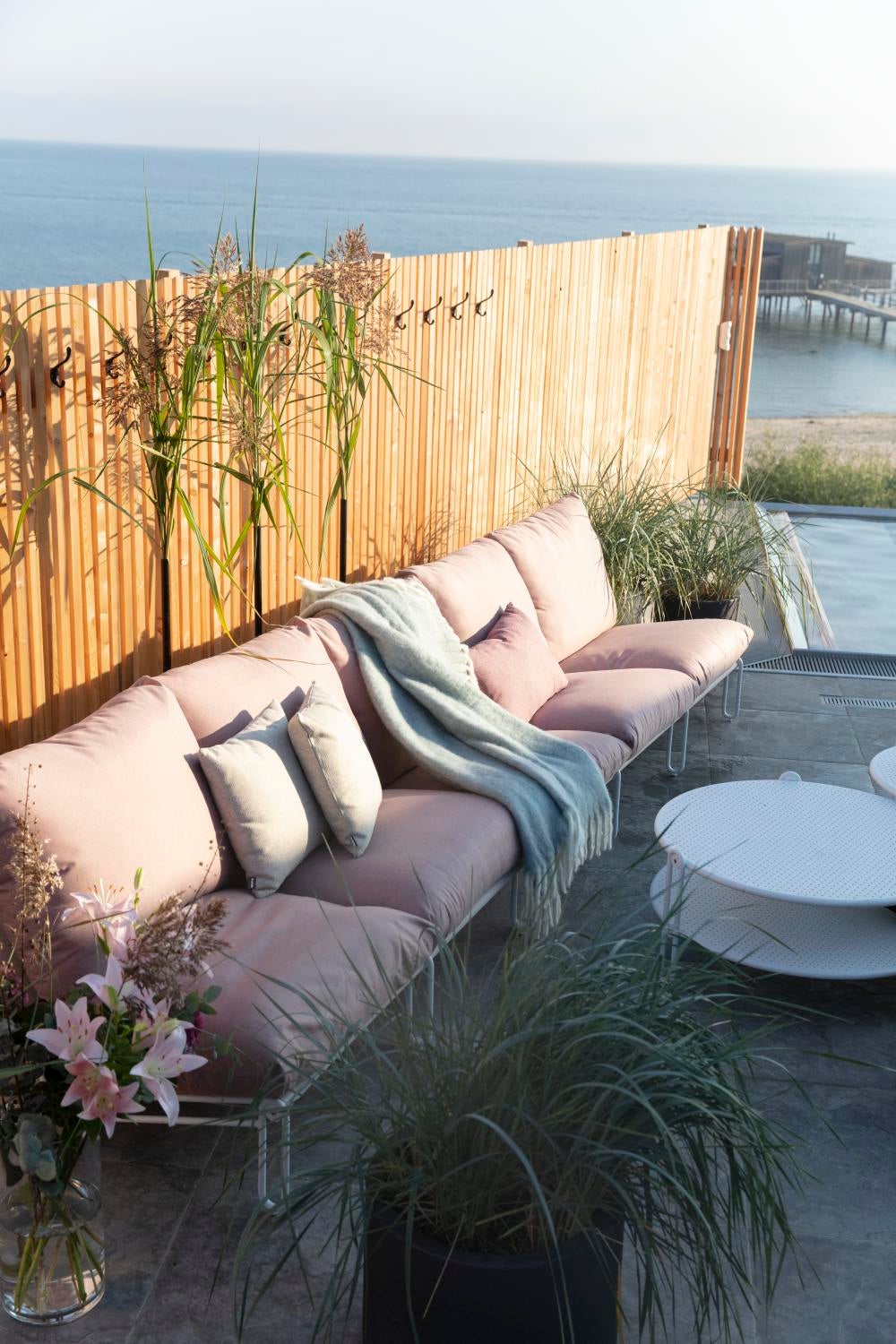 Brafab Blixt sittdel Vit/Dusty pink