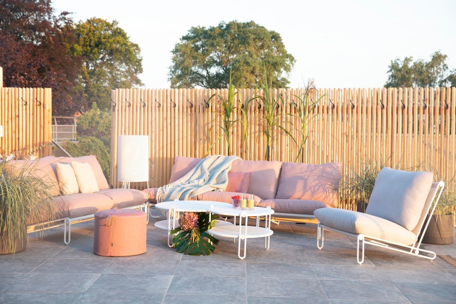 Brafab Blixt sittdel Vit/Dusty pink