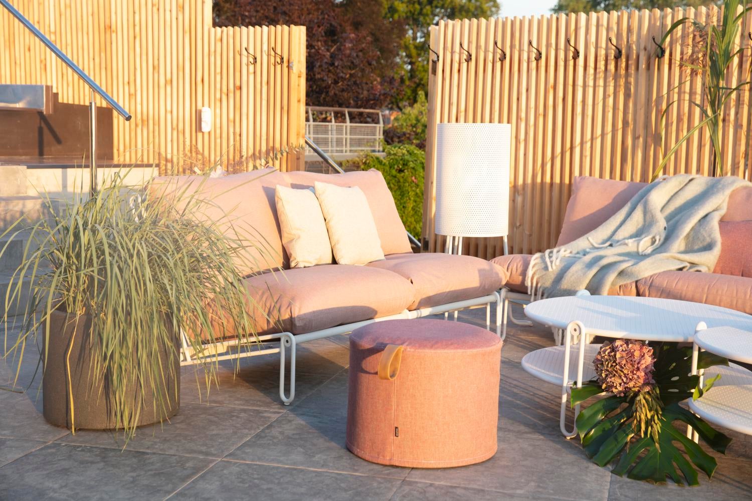 Brafab Blixt sittdel Vit/Dusty pink