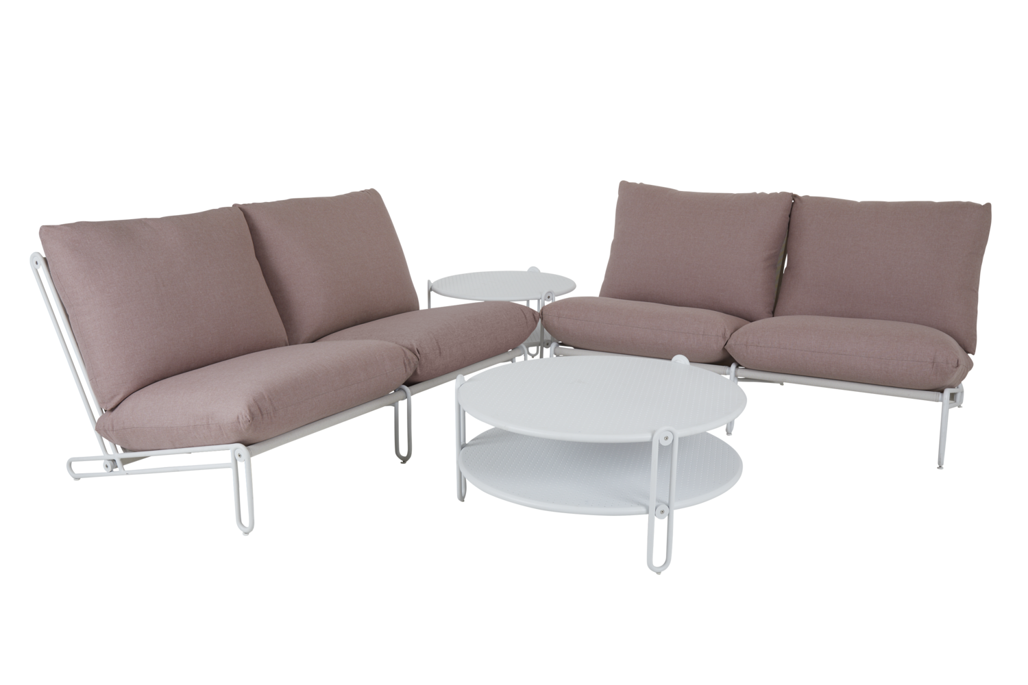 Brafab Blixt sittdel Vit/Dusty pink