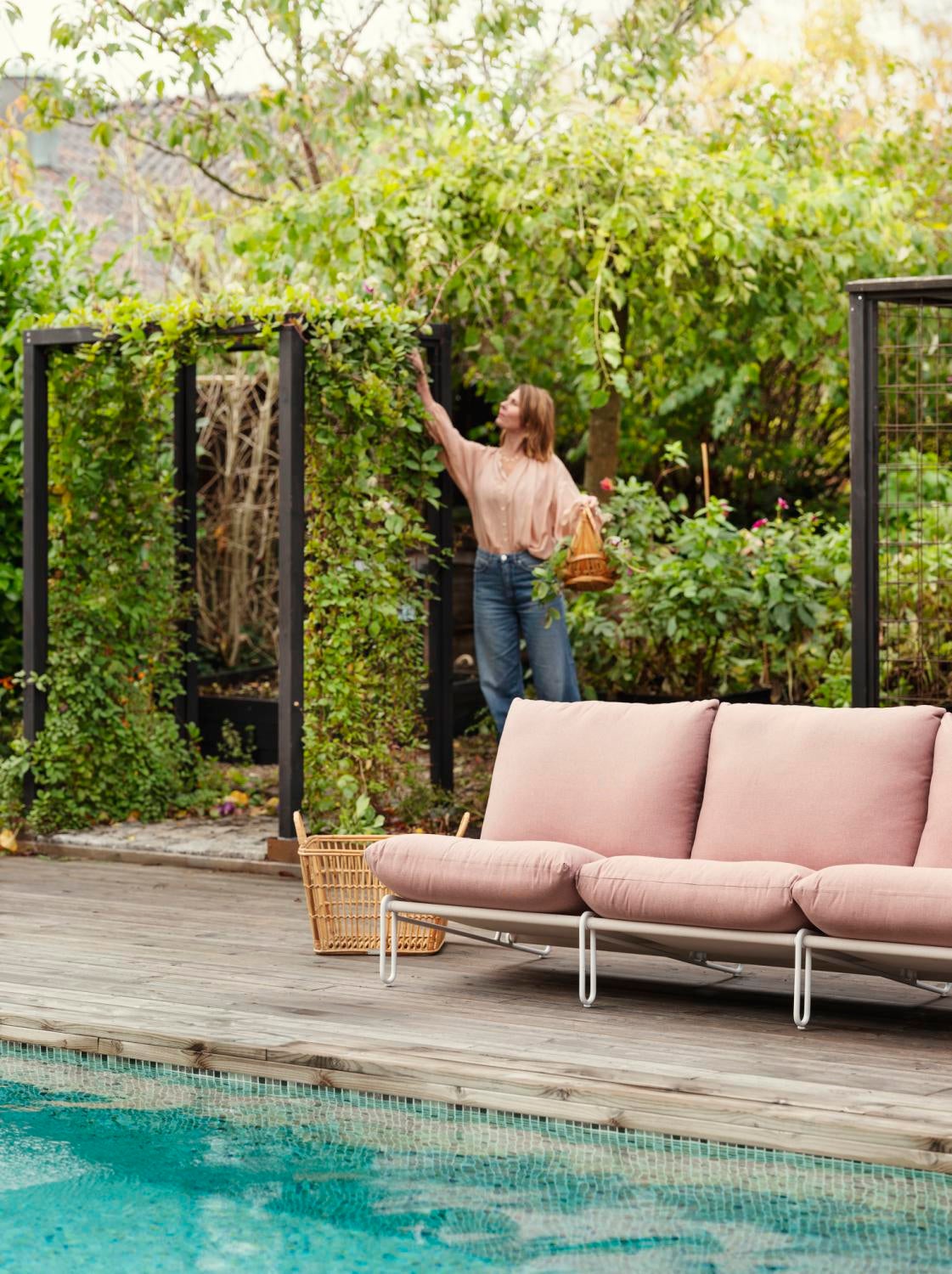 Brafab Blixt sittdel Vit/Dusty pink