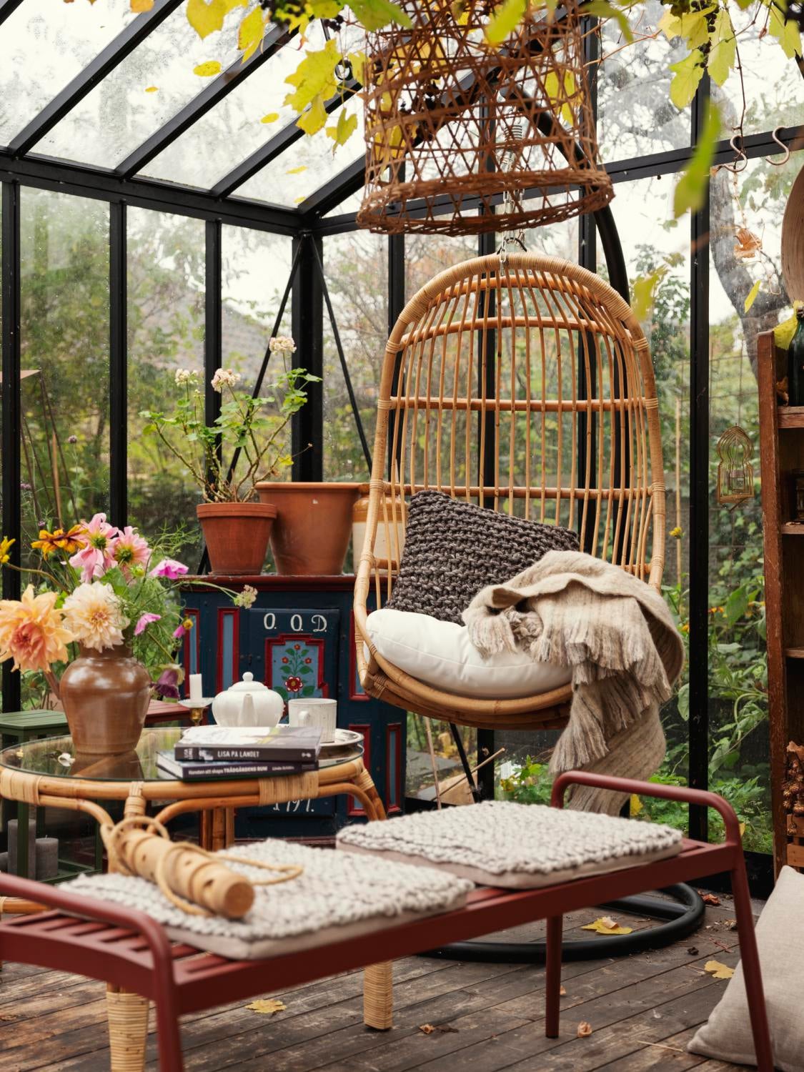 Brafab Sonnac bänk Burnt paprika 124x51 cm