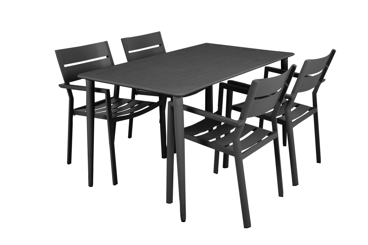 Brafab Nimes matbord Antracit 78x140 cm