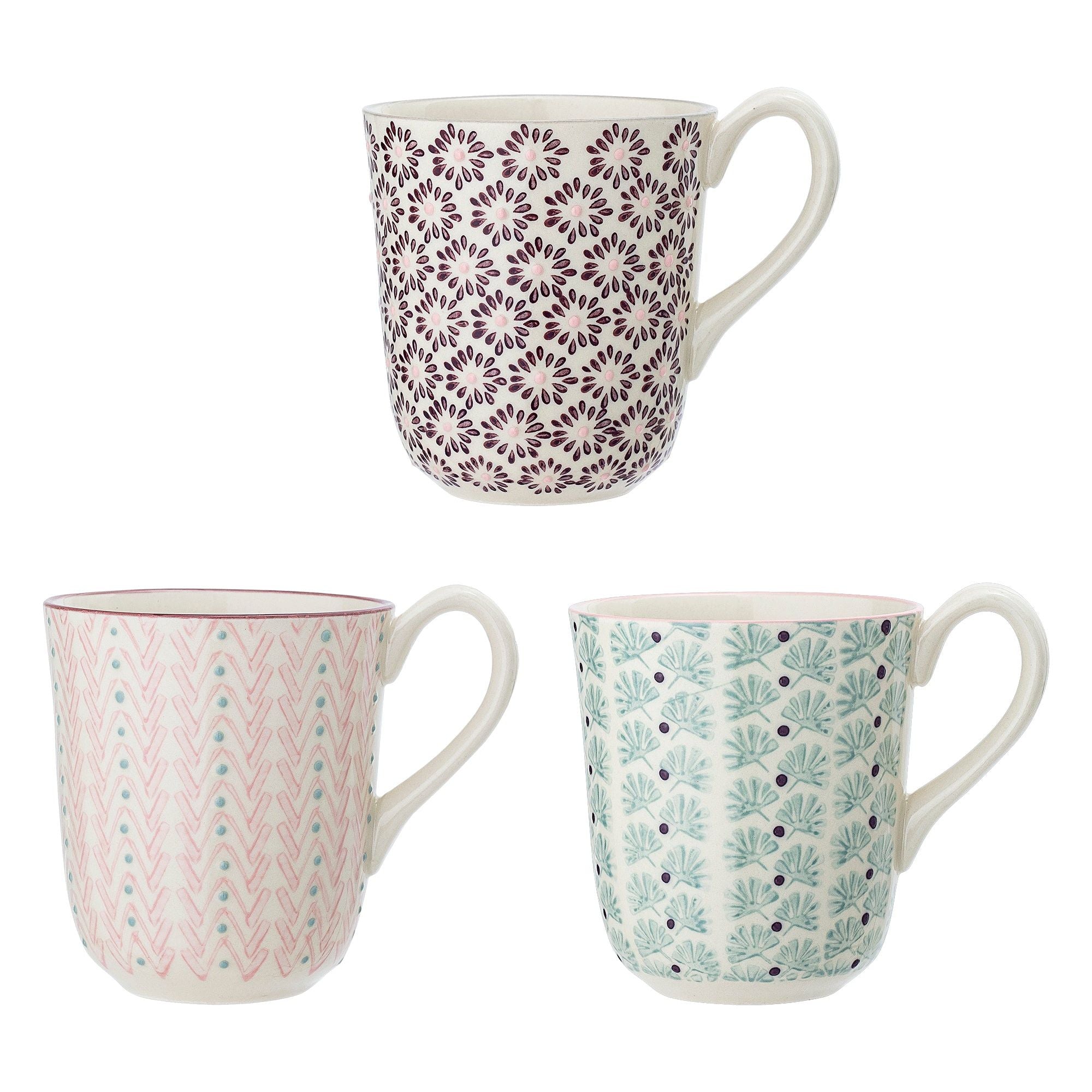 Bloomingville Maya Mugg, Lila, Stengods