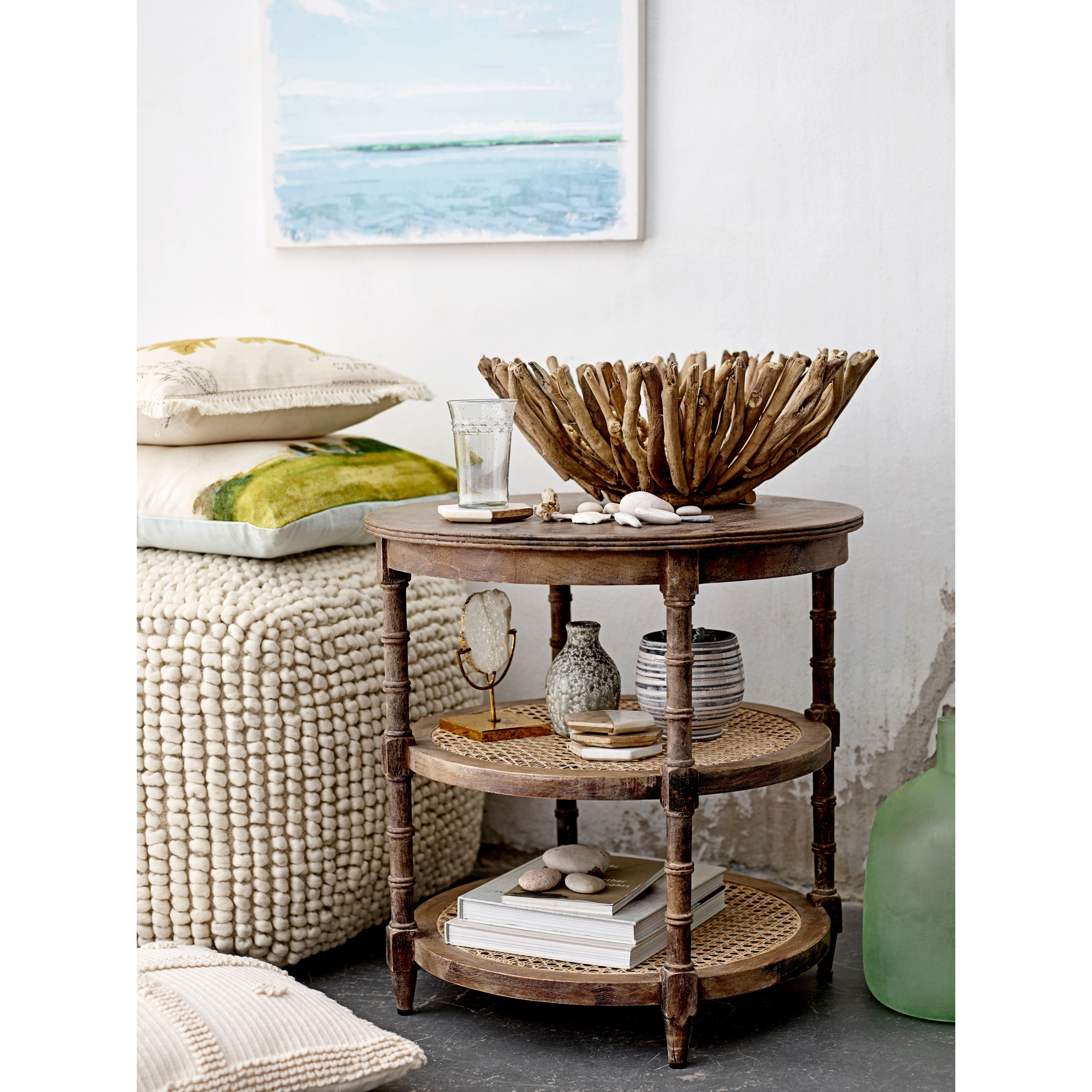 Creative Collection Suna Pouf, Natur, Ull