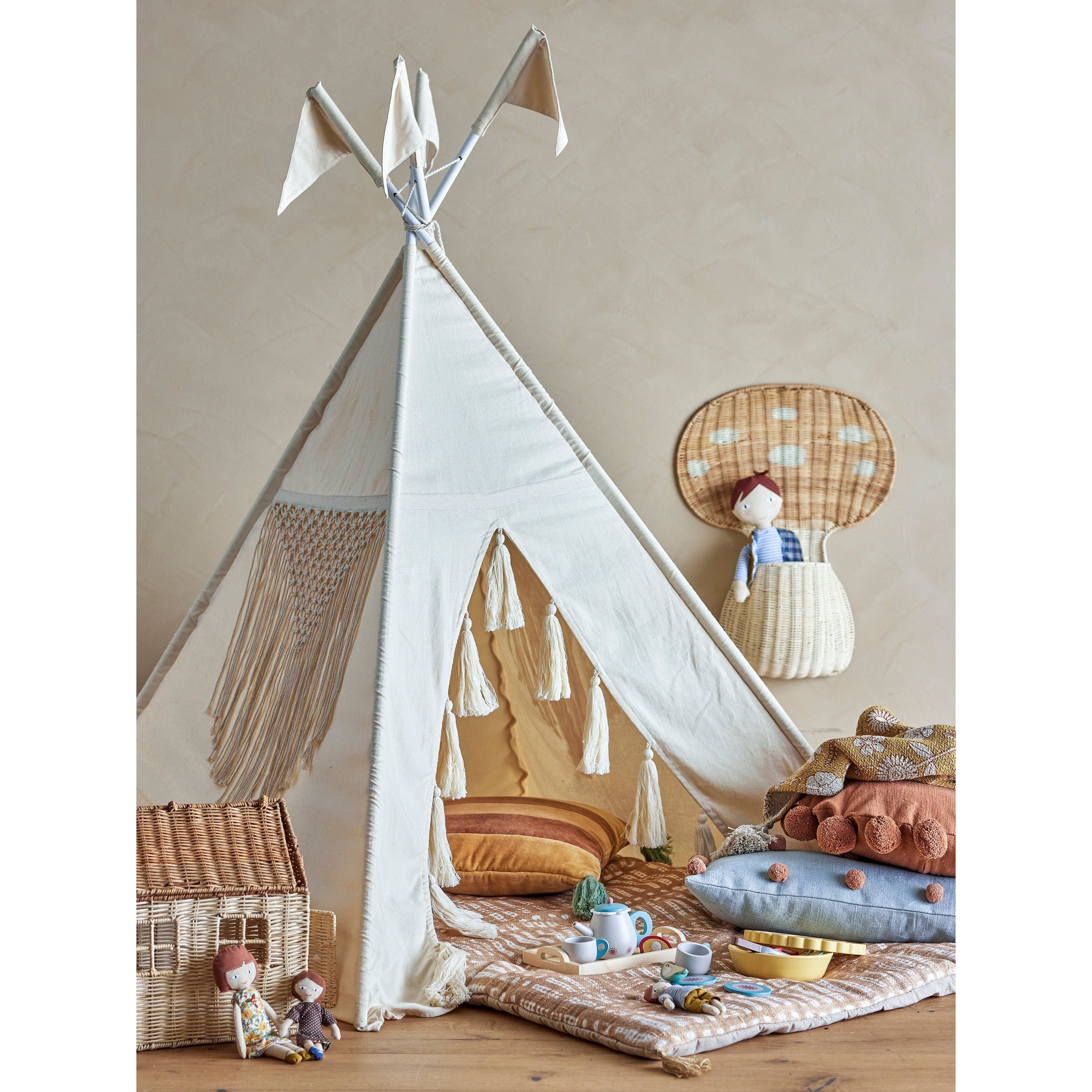 Bloomingville Mini Fardin Barns Tipi, Natur, Bomull