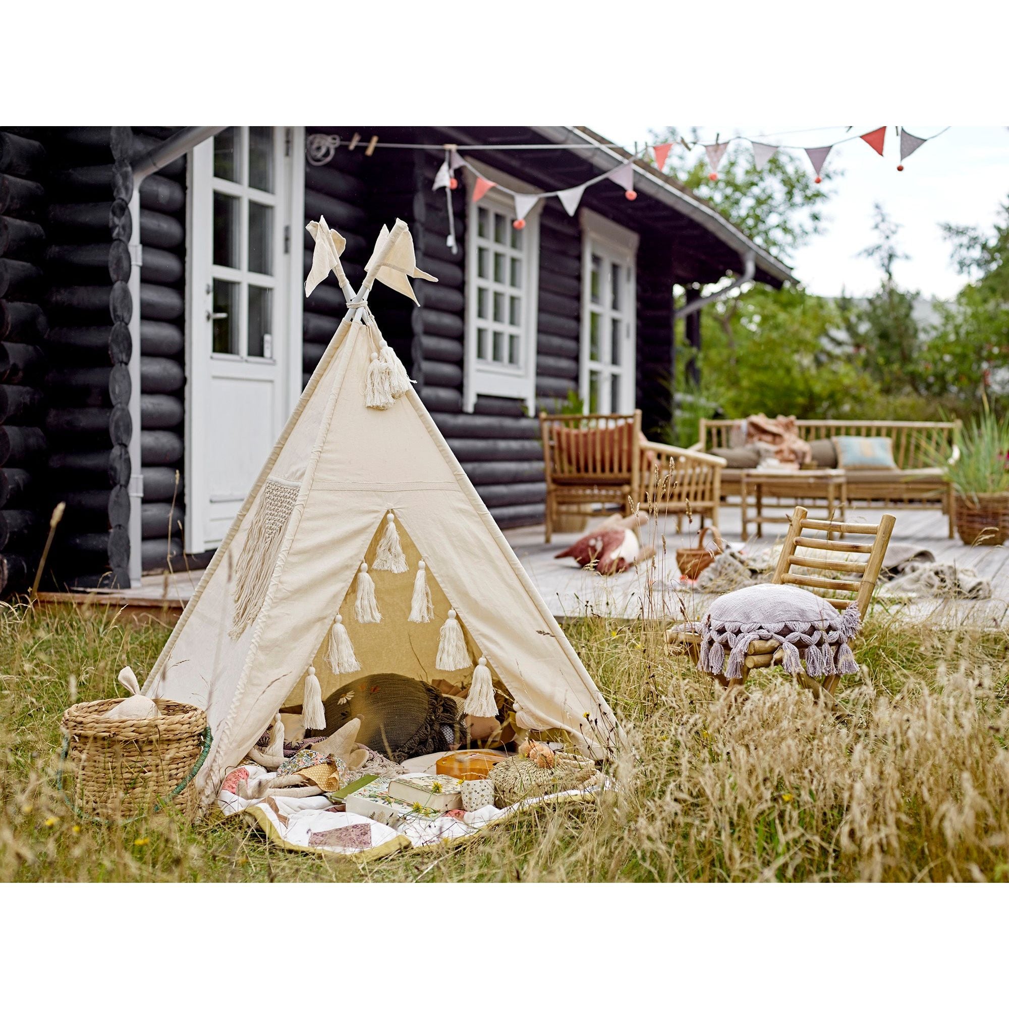 Bloomingville Mini Fardin Barns Tipi, Natur, Bomull