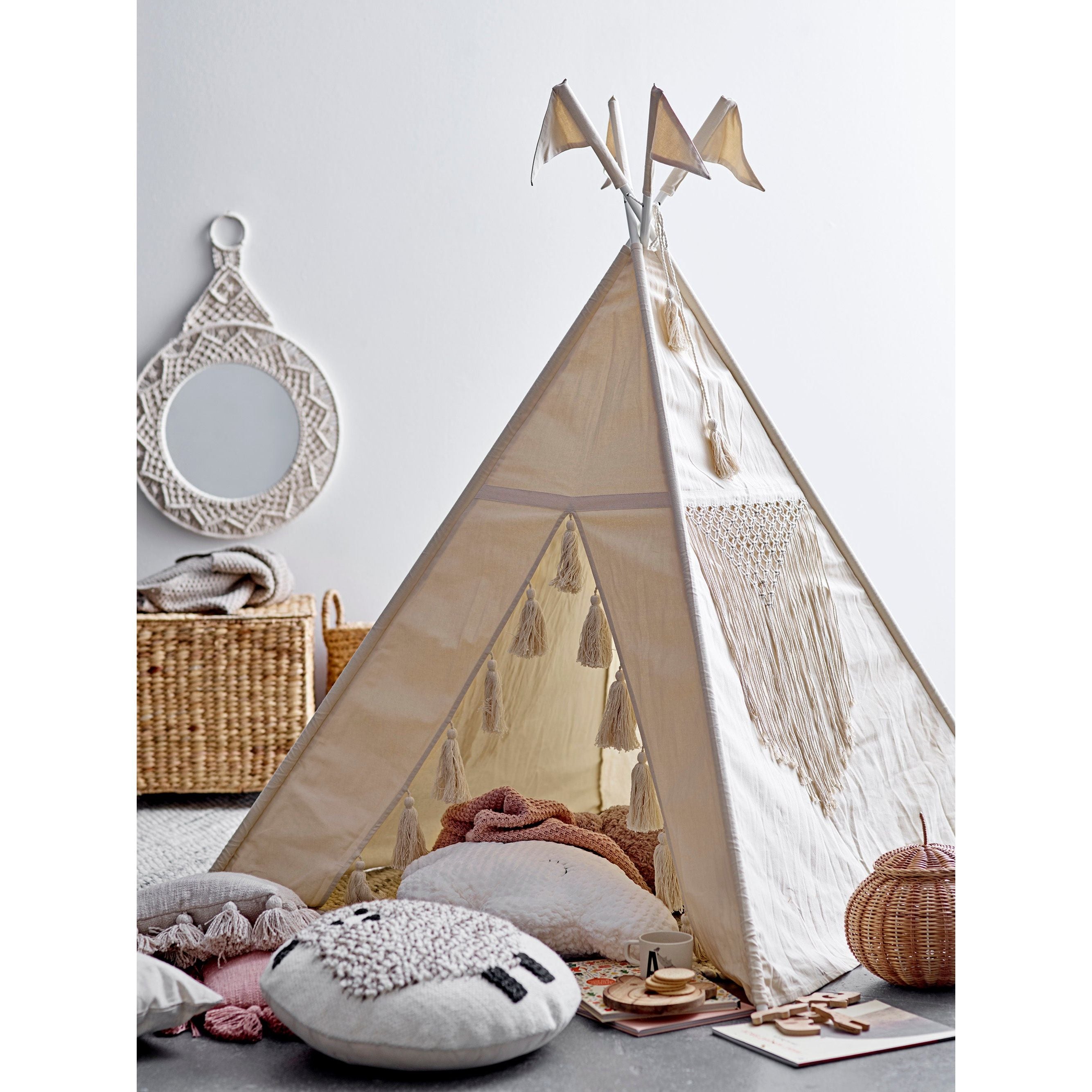 Bloomingville Mini Fardin Barns Tipi, Natur, Bomull